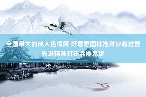 全国最大的成人色情网 好意思国批准对沙越过售先进精准打击兵器系统