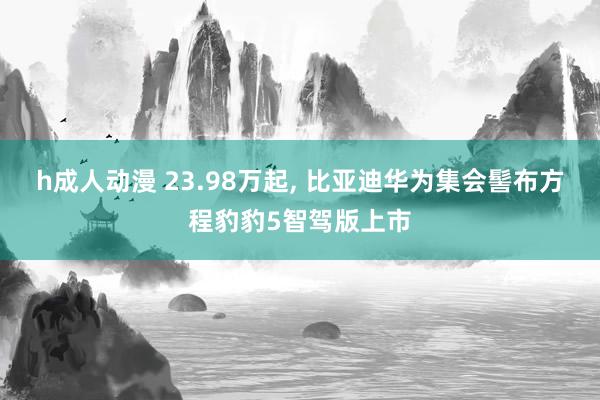 h成人动漫 23.98万起, 比亚迪华为集会髻布方程豹豹5智驾版上市