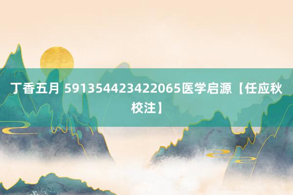 丁香五月 591354423422065医学启源【任应秋校注】
